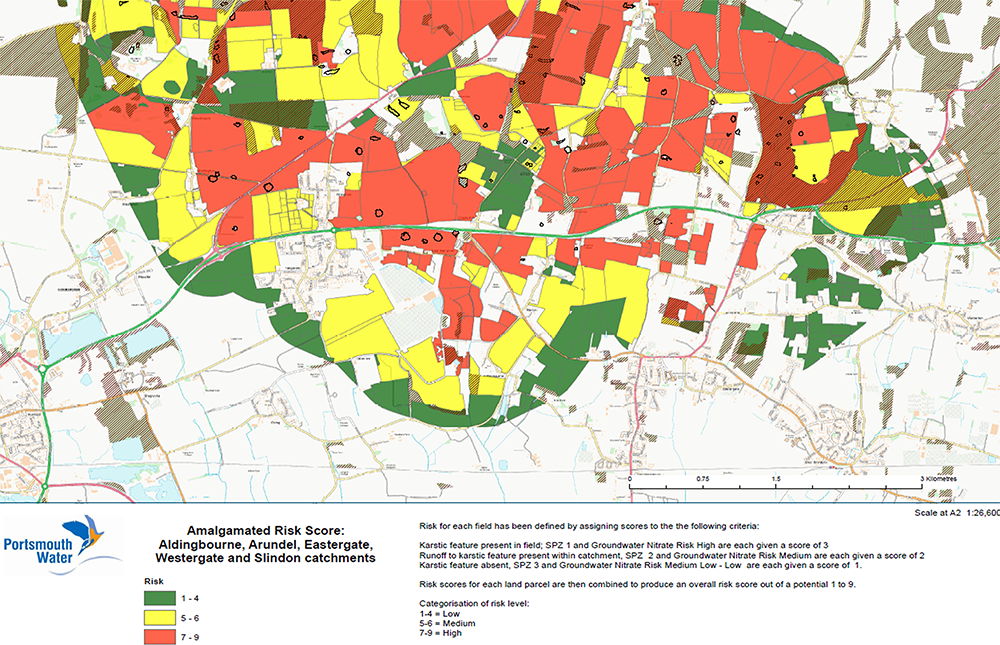 Risk fields map