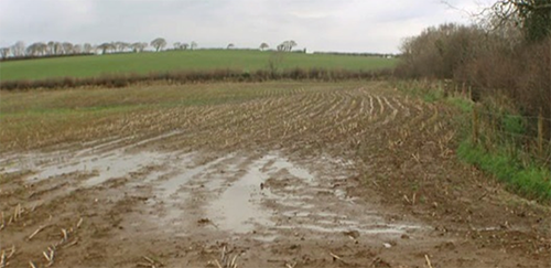 Erosion in a field